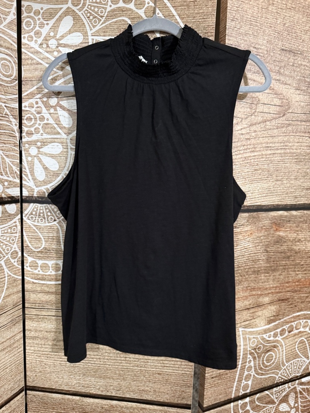 Maurices Black Sleeveless Mock Neck